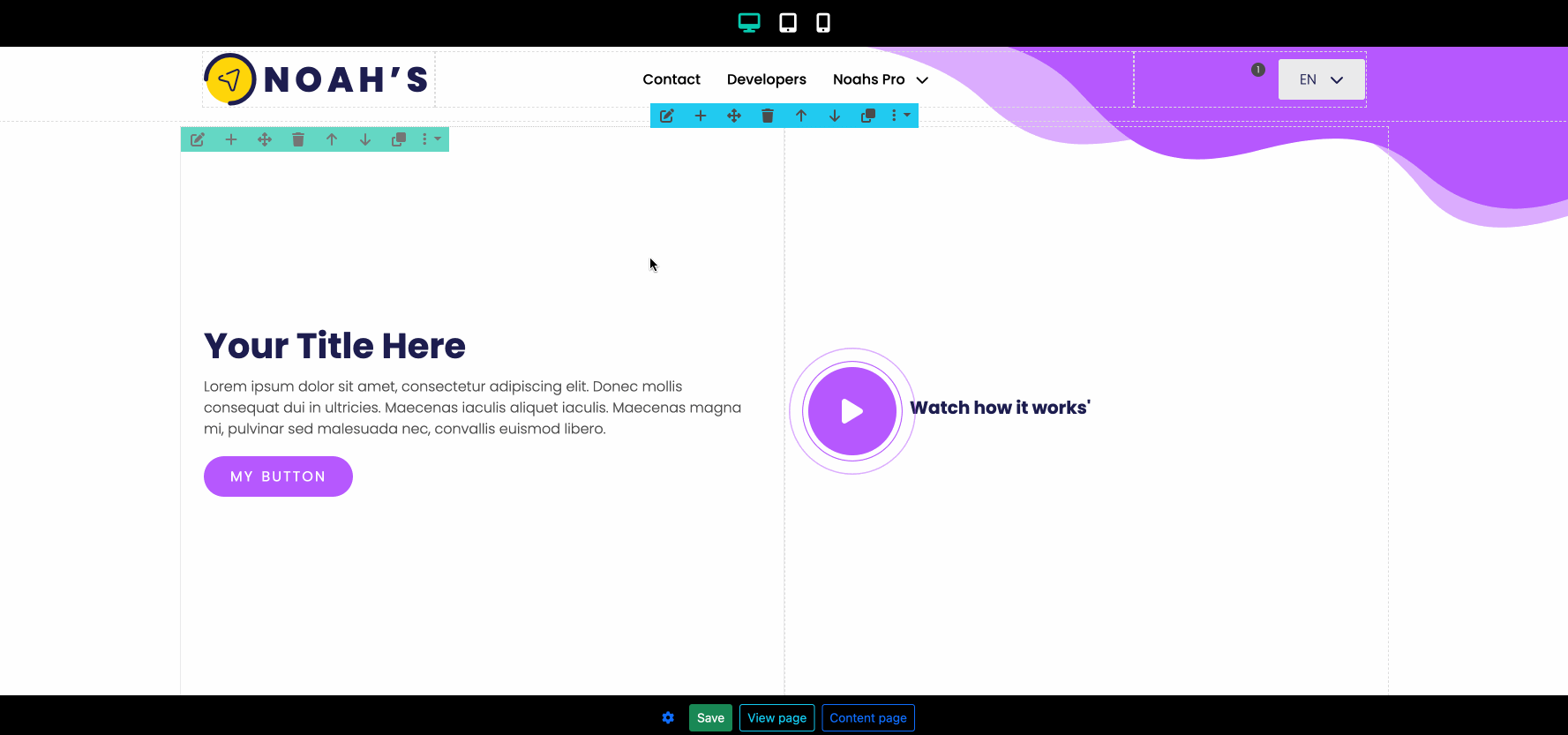 Noahs drupal page builder noahs page builder
